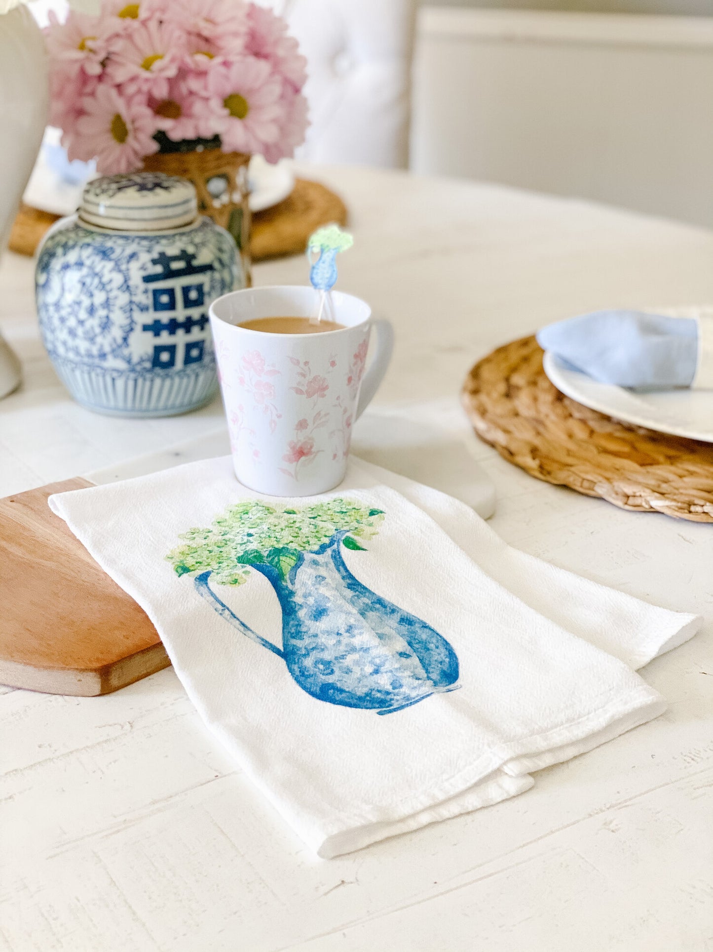 HYDRANGEA TEA TOWEL