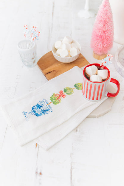 HOLIDAY TOPIARY TEA TOWEL