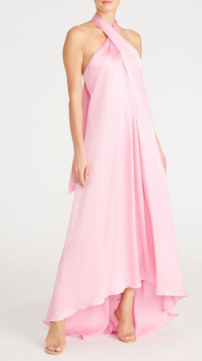 SATIN LONG DRESS ~