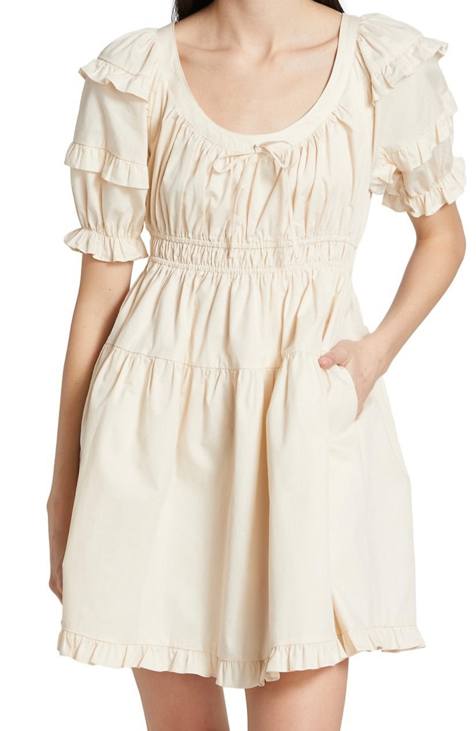POPLIN MINI DRESS ~