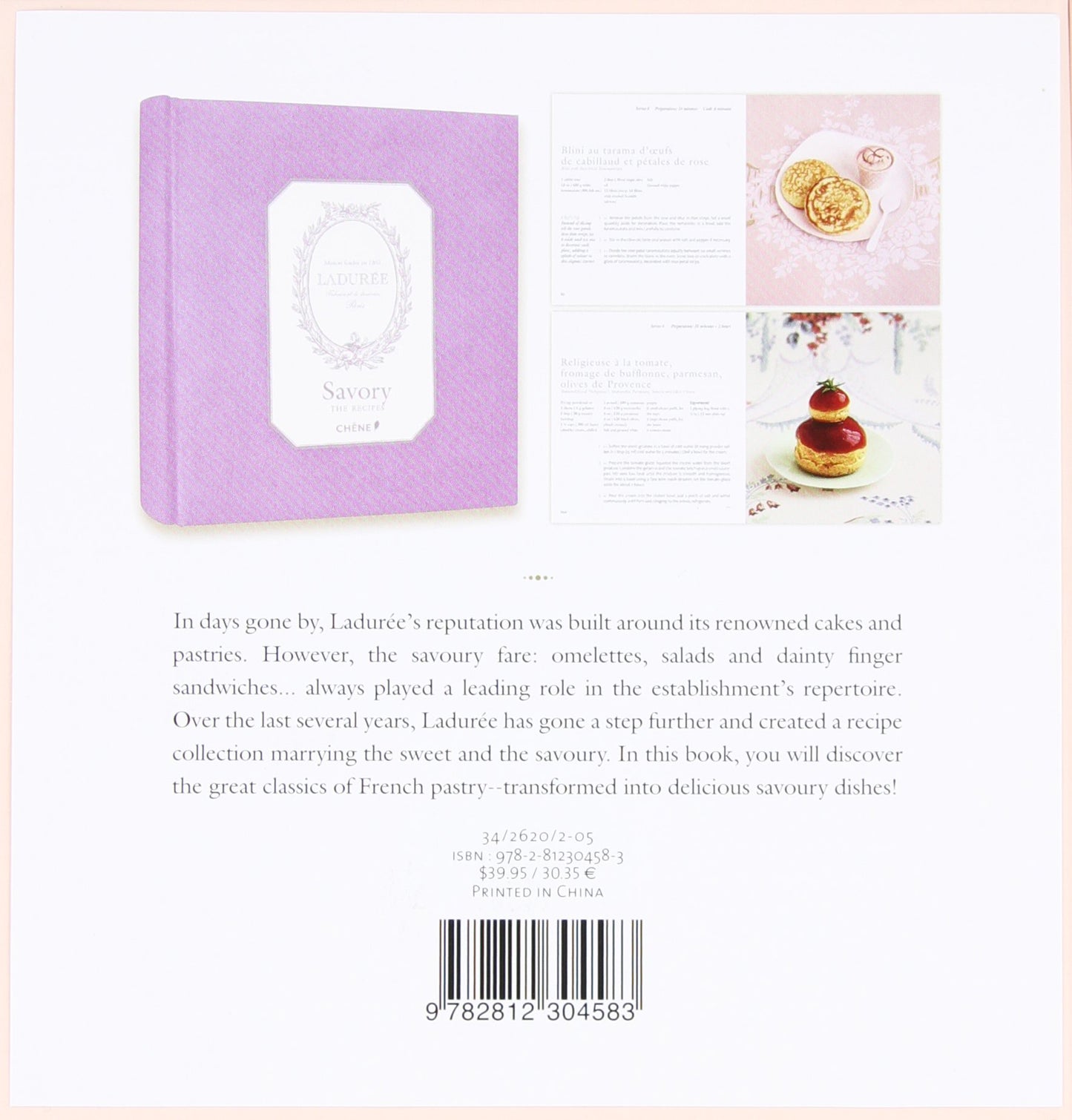 LADUREE SAVORY RECIPES